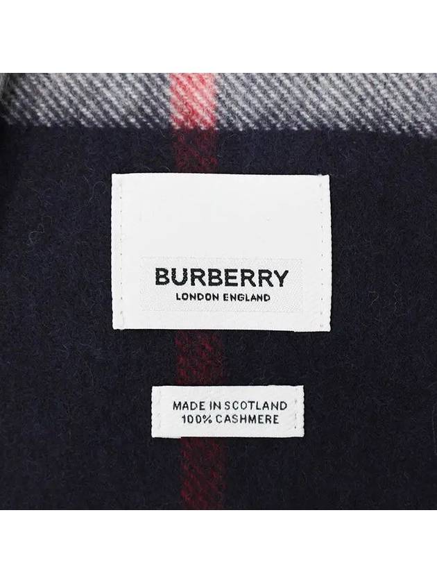 Classic Check Cashmere Scarf Grey - BURBERRY - BALAAN 7