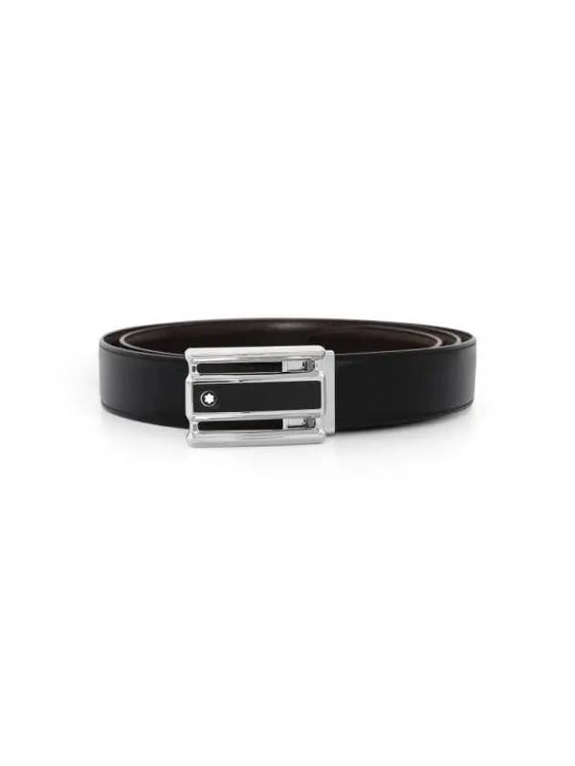 Reversible Leather Belt Brown Black - MONTBLANC - BALAAN 4