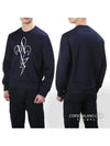 Men's Thunder Embroidery Sweatshirt Black - NEIL BARRETT - BALAAN 2