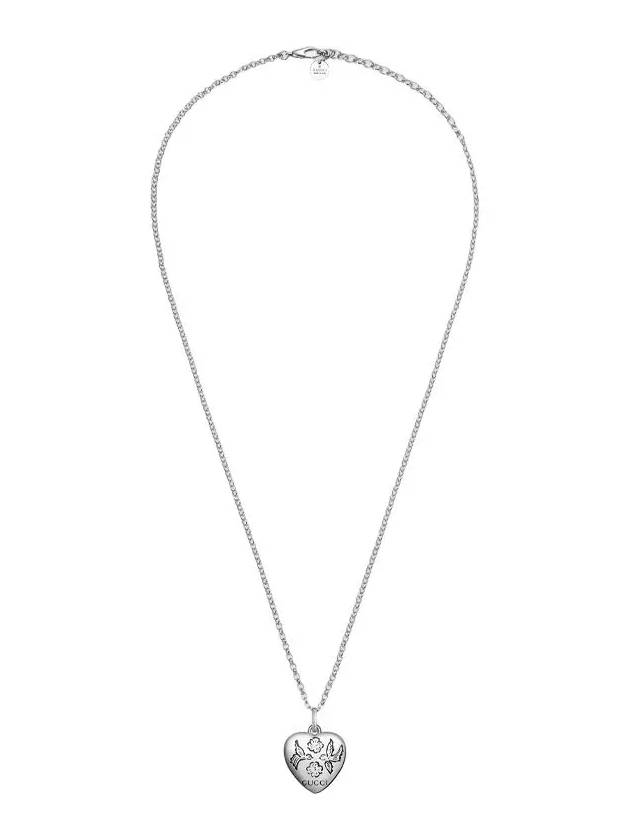 Women's Blind For Love Necklace YBB455542001 Silver - GUCCI - BALAAN 5