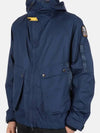 Men's HEZE Hooded Jacket Blue RC01 673 - PARAJUMPERS - BALAAN 2