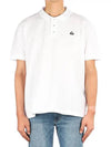 Embroidered Logo Short Sleeve Polo Shirt White - MOOSE KNUCKLES - BALAAN 3