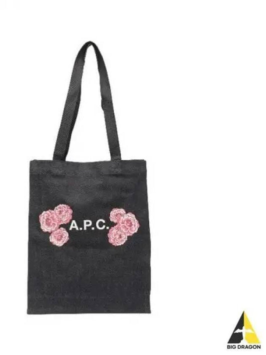 APC 23SS Eden Flower Denim Tote Bag Indigo COCSX M61811 - A.P.C. - BALAAN 1