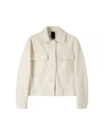 MHL CROPPED WORKER JACKET Off white WHJK0507S24JCD OFW - MARGARET HOWELL - BALAAN 1