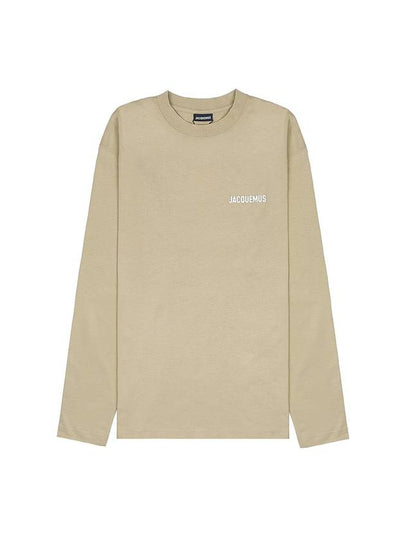 Le Manches Longues Cotton Long Sleeve T-Shirt Light Khaki - JACQUEMUS - BALAAN 2