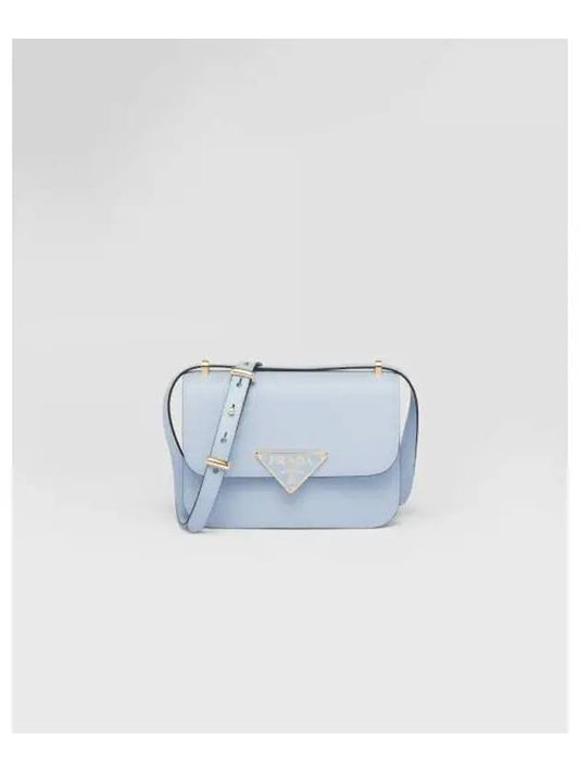 Saffiano Leather Shoulder Bag Light Blue Boutique - PRADA - BALAAN 2