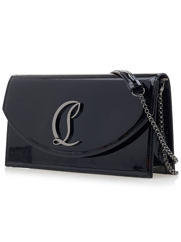 Loubi 54 Leather Cluth Bag Black - CHRISTIAN LOUBOUTIN - BALAAN 3