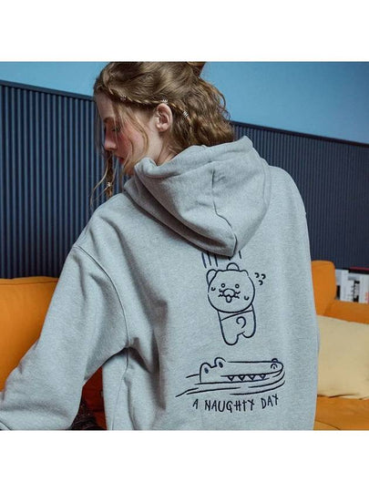 Kakao Friends Noty Day Hooded Top Gray - CPGN STUDIO - BALAAN 2