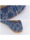 Triomphe Stamped Denim Flat Blue - CELINE - BALAAN 6