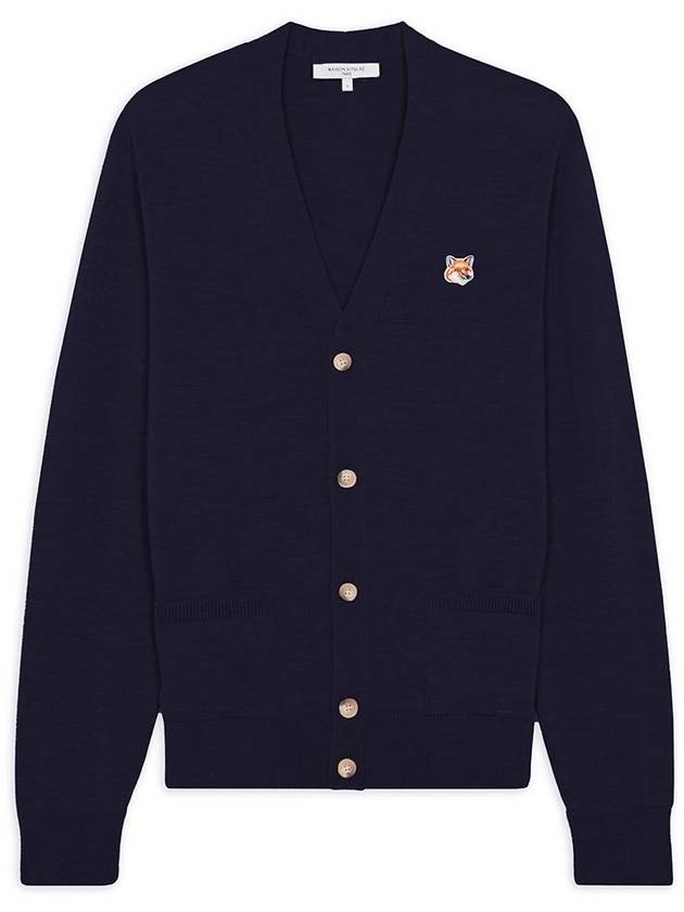 Fox Head Patch Classic Cardigan Navy - MAISON KITSUNE - BALAAN 2