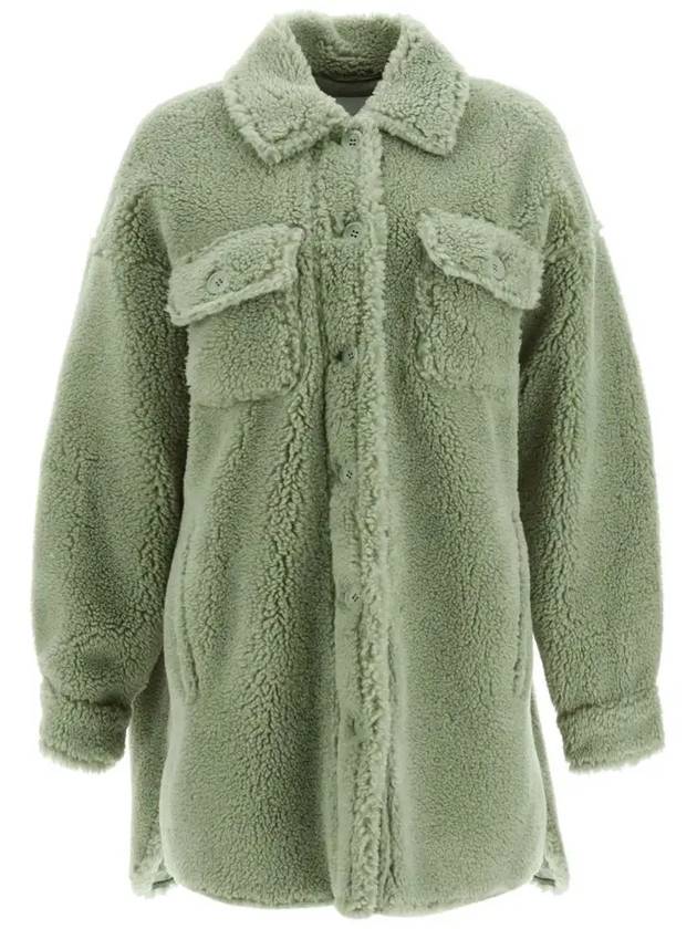 SABI fur teddy jacket green 61179 9040 55100 - STAND STUDIO - BALAAN 1
