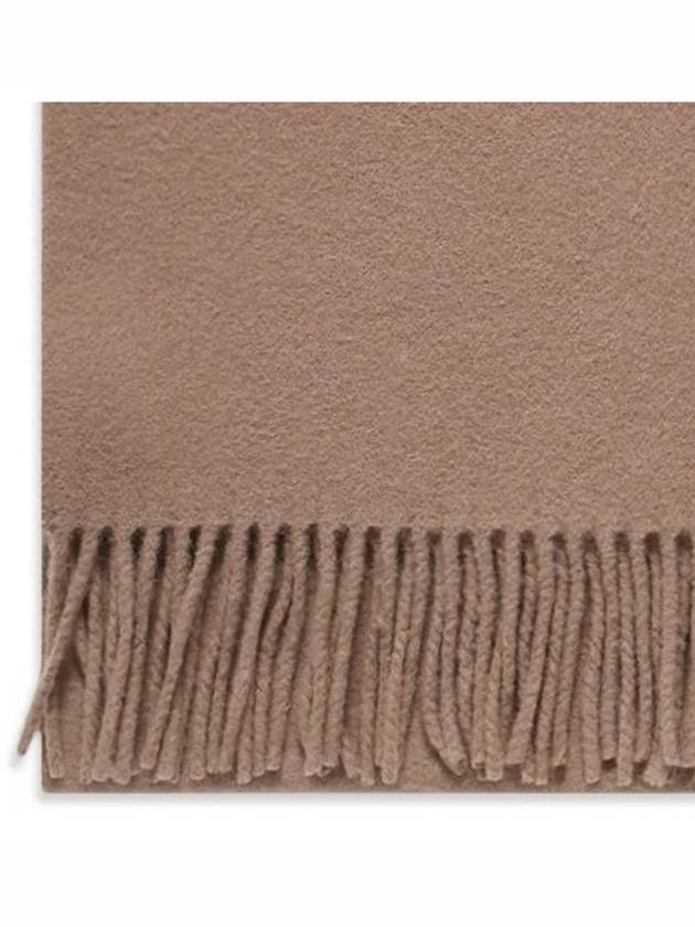 Wool Fringe Muffler Narrow Warm Beige - ACNE STUDIOS - BALAAN 4