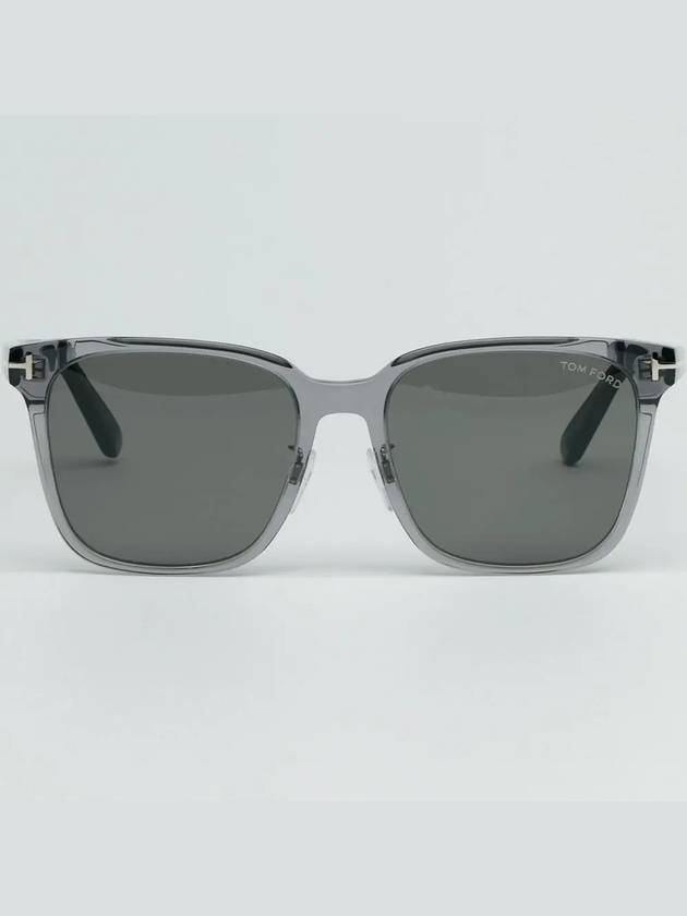 Eyewear Oversized Square Horn-rimmed Sunglasses Grey - TOM FORD - BALAAN 4