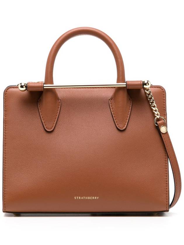 Strathberry Mini Tote Leather Chestnut Bags - STRATHBERRY - BALAAN 1