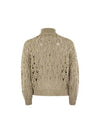 open knit zip-up cardigan M8E387606C059 - BRUNELLO CUCINELLI - BALAAN 3