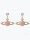 Mini Bas Relief Drop Earrings Rose Gold - VIVIENNE WESTWOOD - BALAAN 2