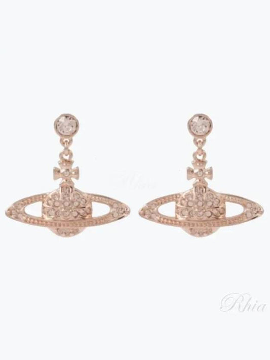 Mini Bas Relief Drop Earrings Rose Gold - VIVIENNE WESTWOOD - BALAAN 2