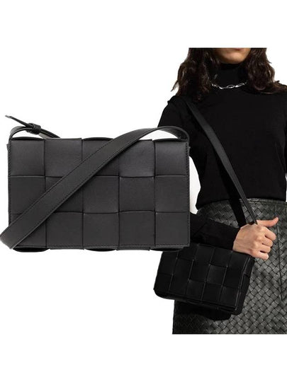 Intrecciato Cassette Cross Bag Black - BOTTEGA VENETA - BALAAN 2