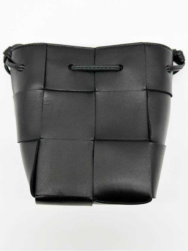 Intrecciato Cassette Small Bucket Bag Black - BOTTEGA VENETA - BALAAN 3