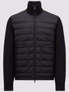 Padded wool cardigan black - MONCLER - BALAAN 2