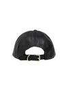 Embroidered Logo Leather Baseball Cap Black - JW ANDERSON - BALAAN 3