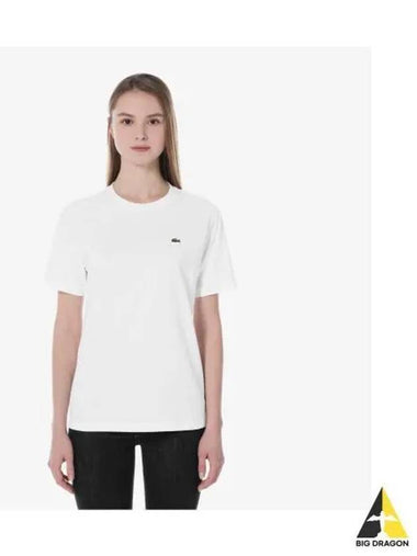 Women s Basic Crew Neck Short Sleeve T Shirt White - LACOSTE - BALAAN 1