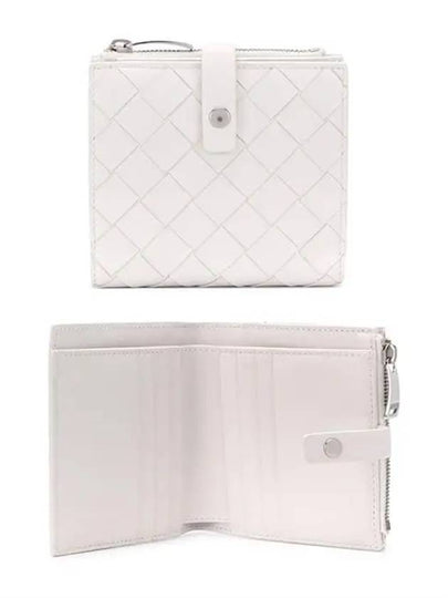 Intrecciato Zipper Half Wallet White - BOTTEGA VENETA - BALAAN 2