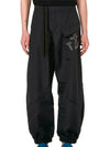 Anchor Embroidered Logo Twisted Track Pants Black - JW ANDERSON - BALAAN 5