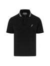 Embroidery Polo Shirt Black - SALVATORE FERRAGAMO - BALAAN 2