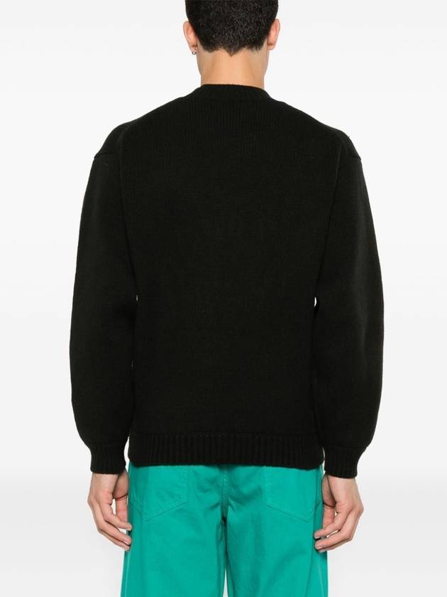 Lucky Tiger Genderless Wool Knit Top Black - KENZO - BALAAN 5