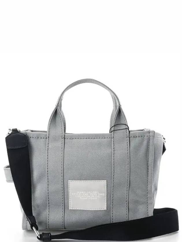 Logo Canvas Small Tote Bag Grey - MARC JACOBS - BALAAN 4