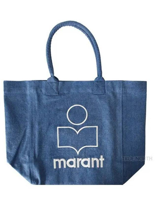 Yenky Embroidered Logo Large Shopper Tote Bag Blue - ISABEL MARANT - BALAAN 2