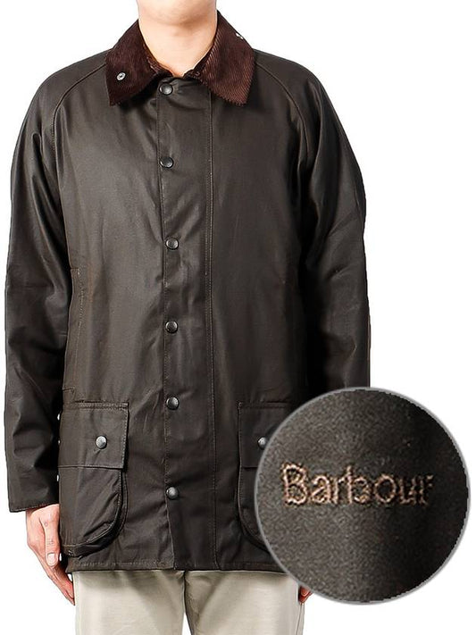 Classic Beaufort Wax Jacket Olive - BARBOUR - BALAAN 2