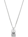 Ghost GG Pendant Necklace YBB455315001 Silver - GUCCI - BALAAN 4