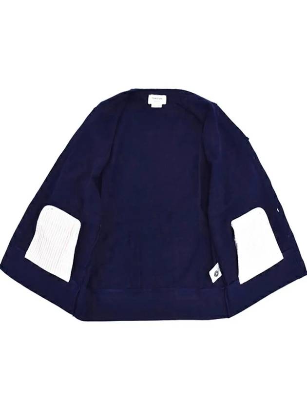 Classic V-Neck 4 Bar Stripe Cardigan Navy - THOM BROWNE - BALAAN 3