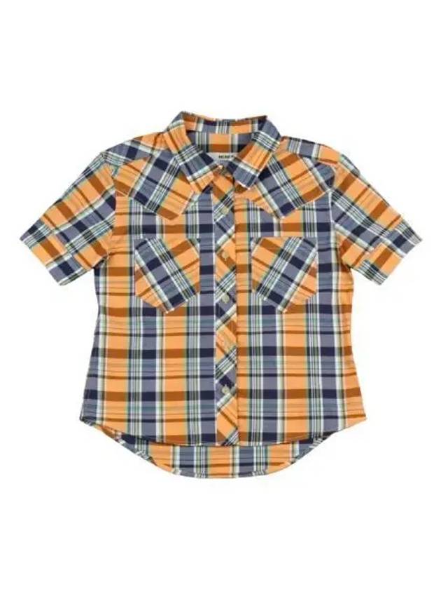 western check shirt orange - HERETIC - BALAAN 1