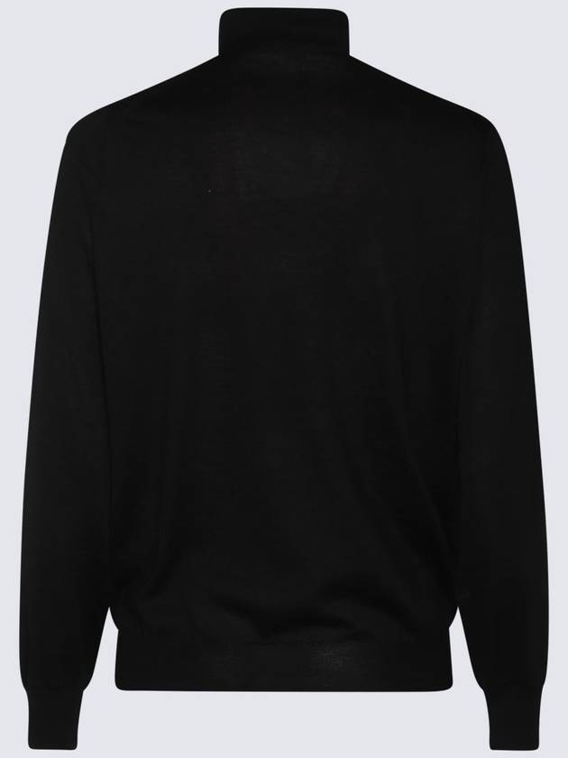 Cashmere Silk Mock Neck Knit Top Black - BRUNELLO CUCINELLI - BALAAN 3