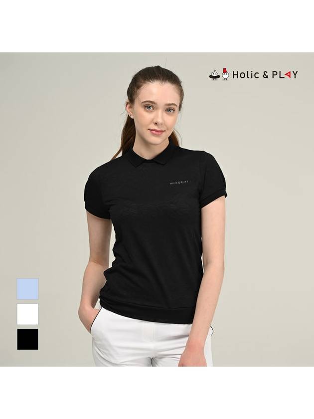 Jacquard Puff Sleeve T-ShirtHC2WTS003 - HOLIC&PLAY - BALAAN 3