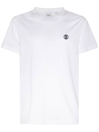 TB Logo Short Sleeve T-shirt White - BURBERRY - BALAAN 1