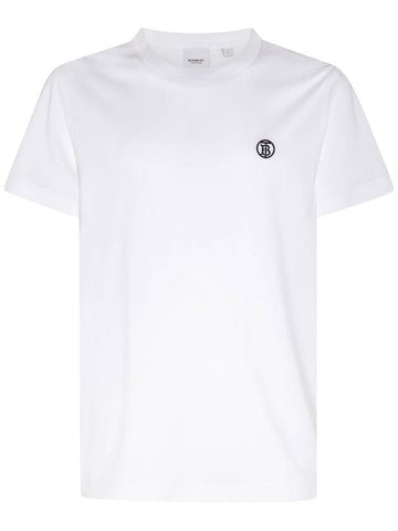 TB Logo Short Sleeve T-shirt White - BURBERRY - BALAAN 1