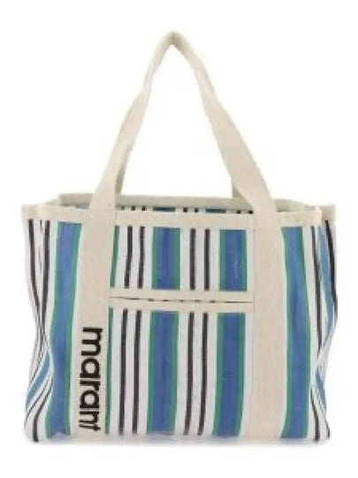 Darwen Striped Nylon Tote Bag Blue - ISABEL MARANT - BALAAN 2