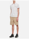 Logo Patch Three-Line Collar Short Sleeve Polo Shirt White - MONCLER - BALAAN 7