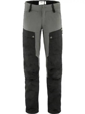 Men's Keb Straight Pants Black Stone Gray - FJALL RAVEN - BALAAN 1