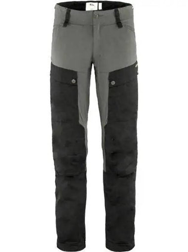 Men's Keb Trousers Black Stone Grey - FJALL RAVEN - BALAAN 1