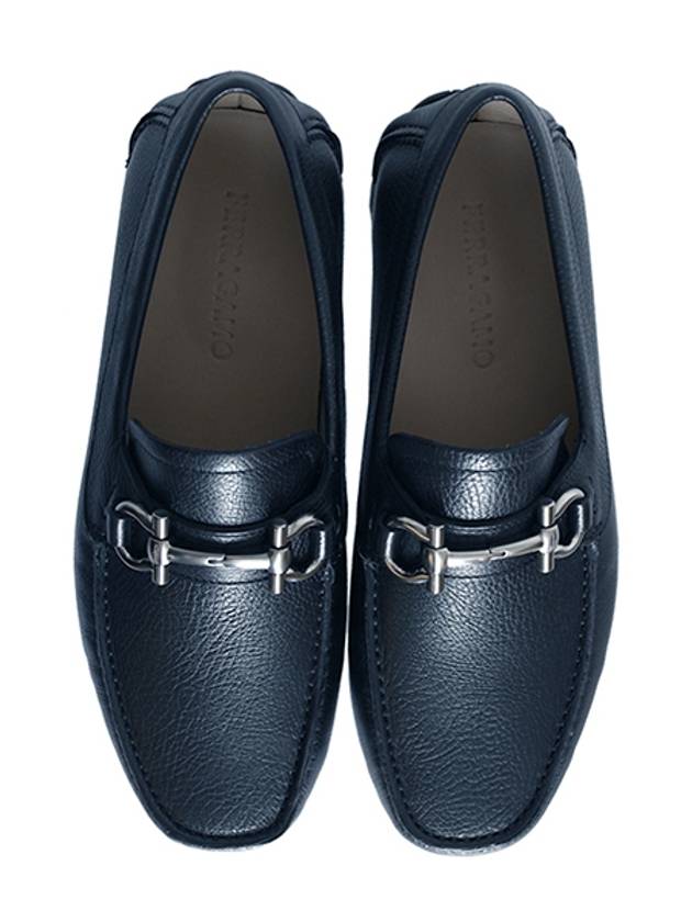 Salvatore Gancini Ornament Driving Shoes Navy - SALVATORE FERRAGAMO - BALAAN 4