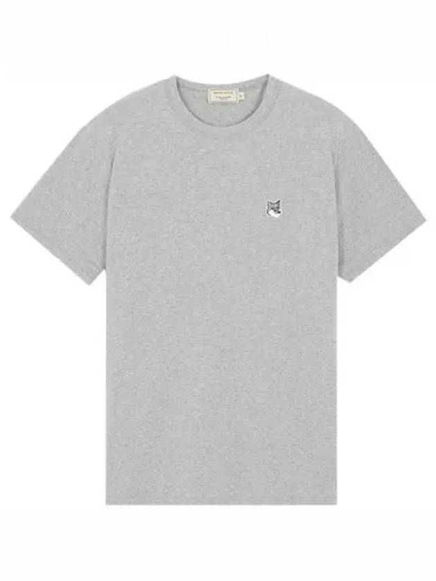 GM00118KJ0008 GRM Gray Fox Patch Round Short Sleeve T Shirt Men s TTA 270322 - MAISON KITSUNE - BALAAN 1