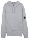 Diagonal Raised Fleece Hoodie Grey - CP COMPANY - BALAAN 3