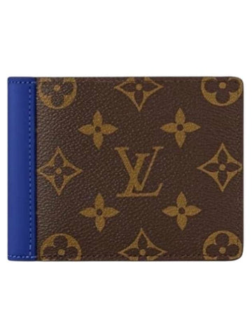 Multiple Half Wallet Brown Blue - LOUIS VUITTON - BALAAN 1