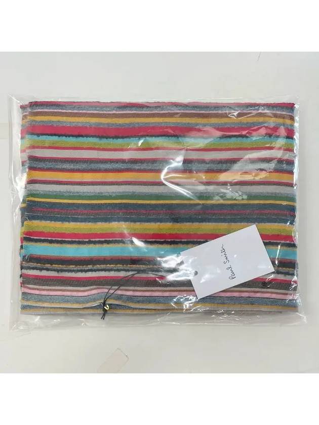 Signature Stripe Textured Scarf - PAUL SMITH - BALAAN 6