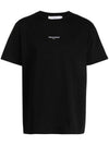 Embroidery Relaxed Melange Short Sleeve T-shirt Black - MAISON KITSUNE - BALAAN 2